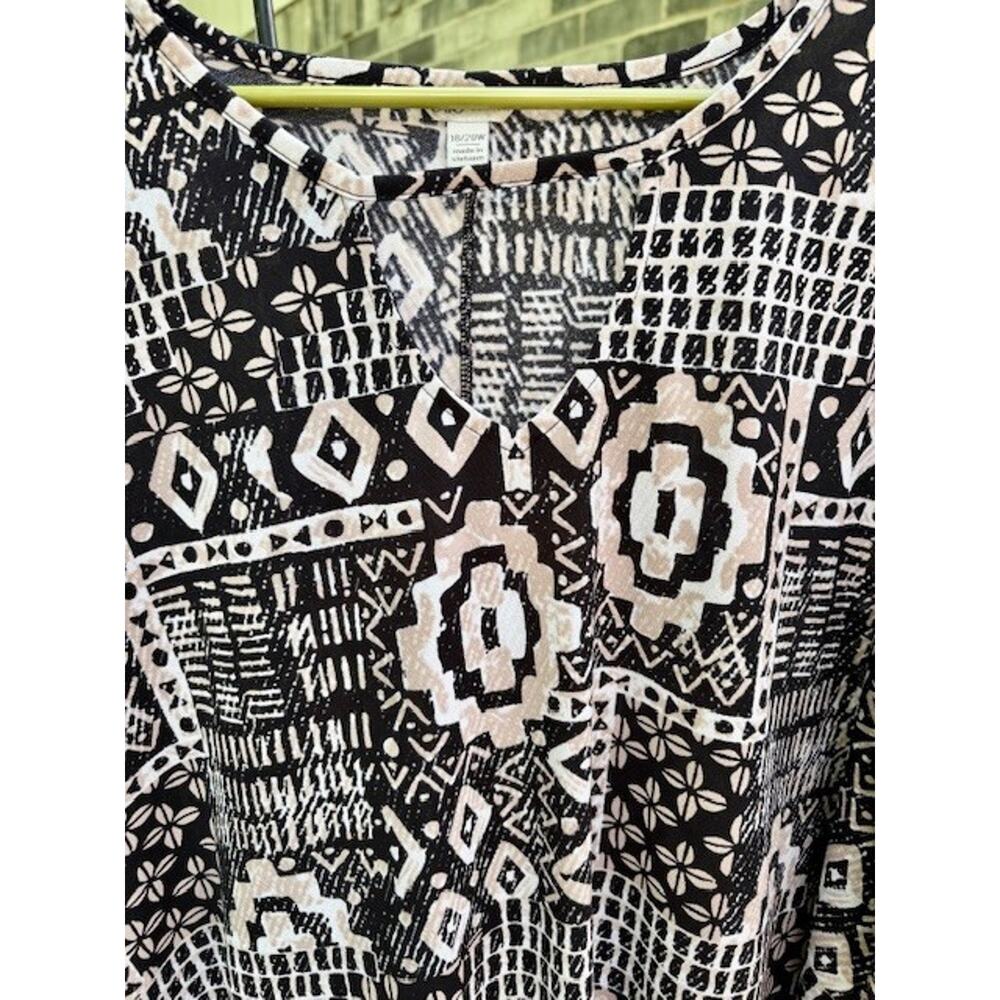 Women's Blouse Cato White/Black Size 18/20 W - Picture 3 of 6